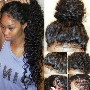 24" Natural Wave Front Lace Wig